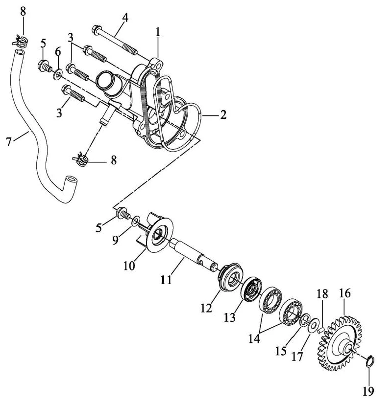 E14 Vattenpump