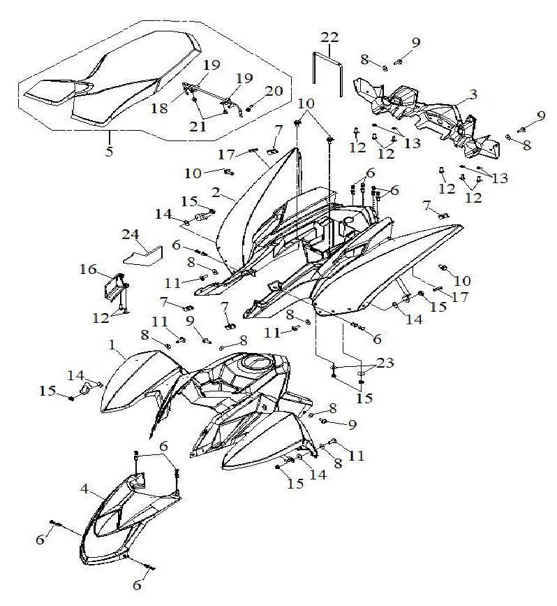 F17 Stänkskärm EFI